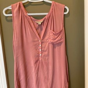 Muave Pink high low swing top